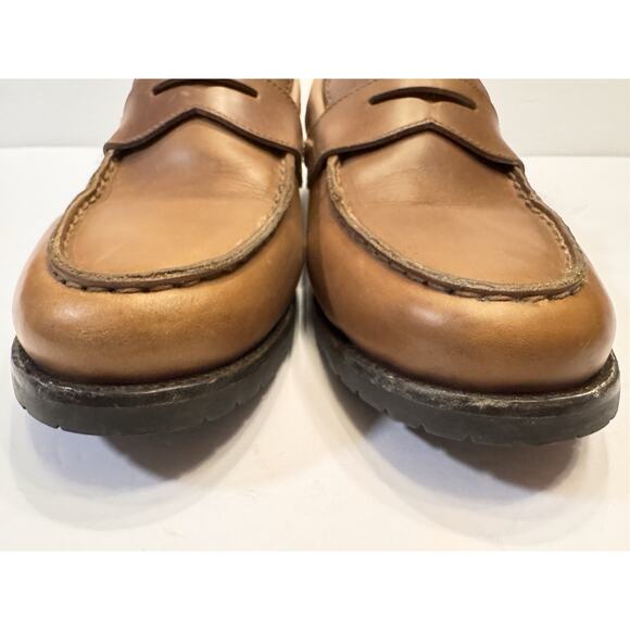 12 Rhodes Footwear Ashby Penny Loafer Adirondack Brown Leather Lug Vibram Sole main image 7